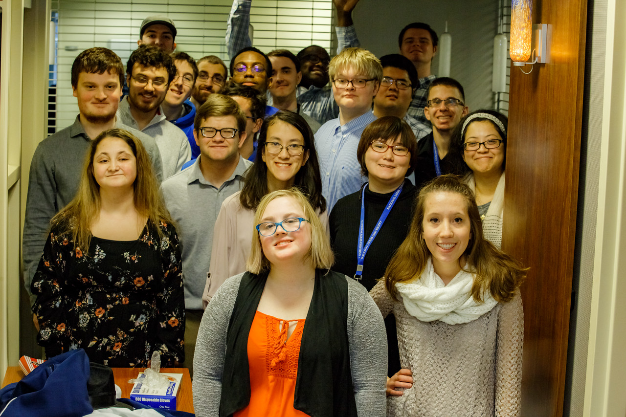 Students in doorway